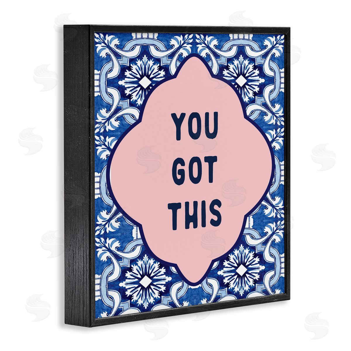 Lettered and Lined You Got This on Boho Black Framed Giclee Art Print