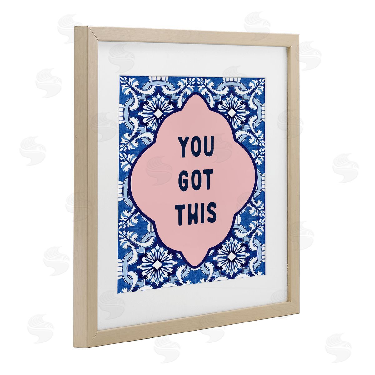 Lettered and Lined You Got This on Boho Birch Framed Print Under Glass Art