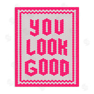 Lettered and Lined | You Look Good Magenta Mosaic