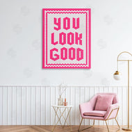 Lettered and Lined | You Look Good Magenta Mosaic