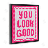 Lettered and Lined | You Look Good Magenta Mosaic