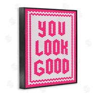 Lettered and Lined | You Look Good Magenta Mosaic