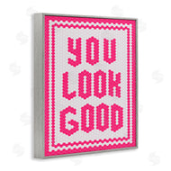 Lettered and Lined | You Look Good Magenta Mosaic