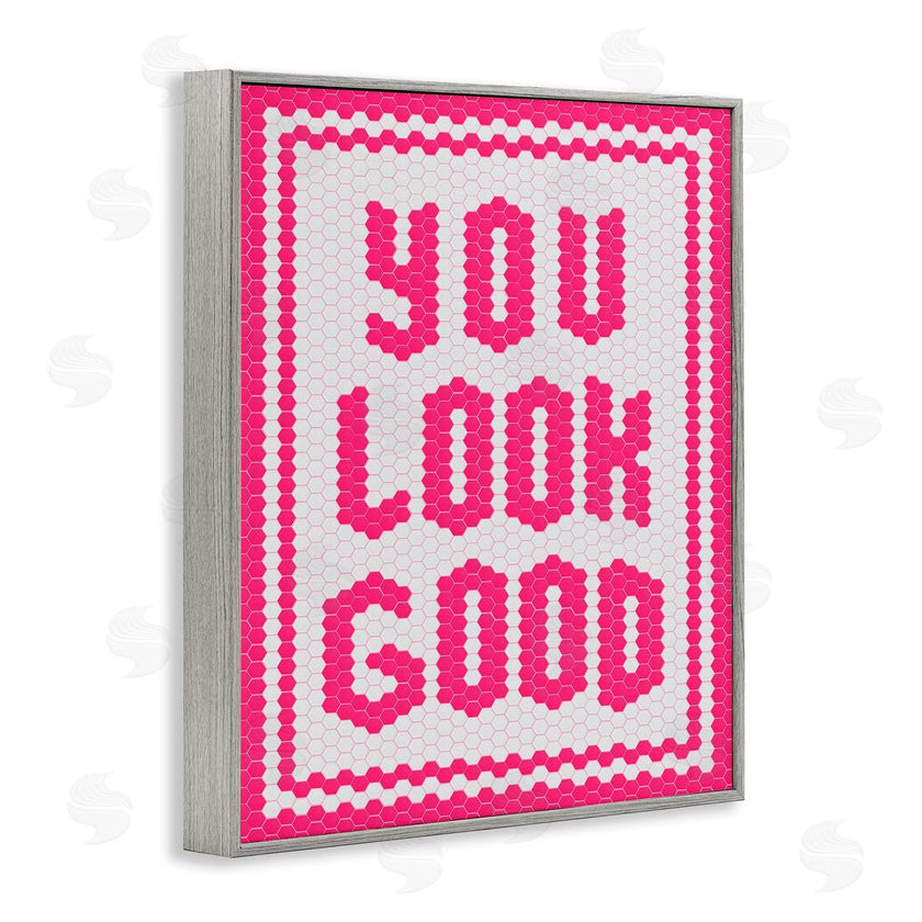 Lettered and Lined | You Look Good Magenta Mosaic