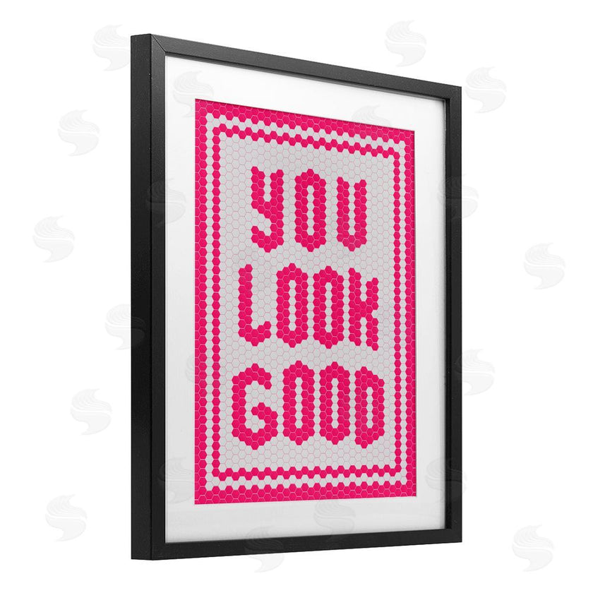 Lettered and Lined | You Look Good Magenta Mosaic