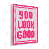 Lettered and Lined | You Look Good Magenta Mosaic