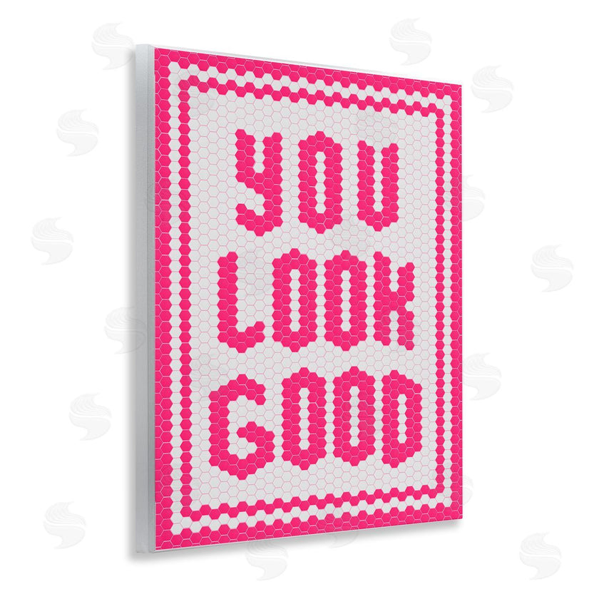 Lettered and Lined | You Look Good Magenta Mosaic