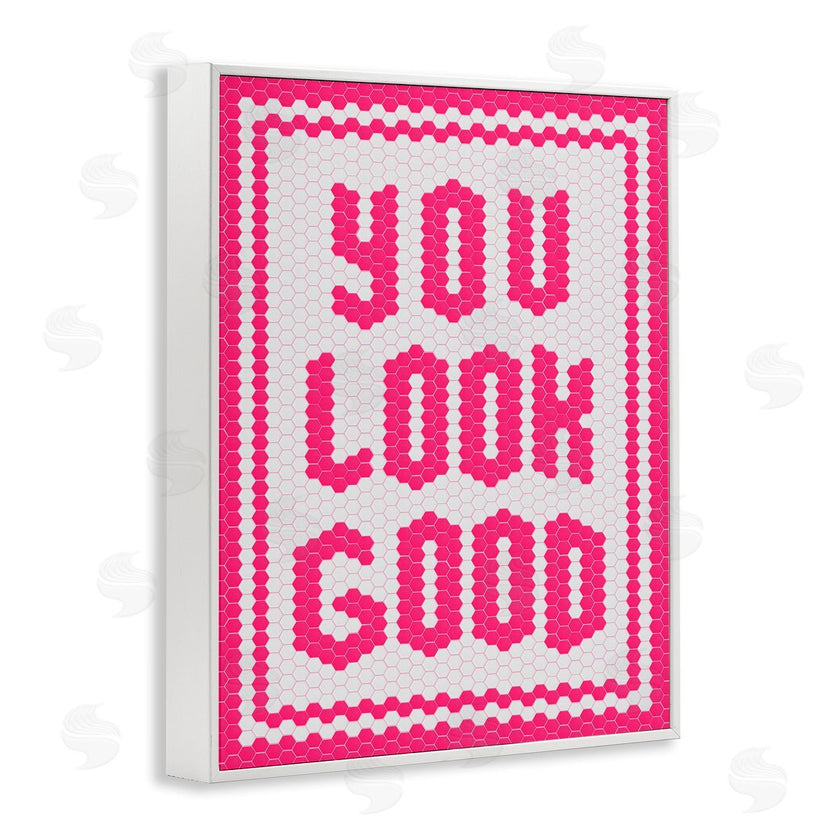 Lettered and Lined | You Look Good Magenta Mosaic