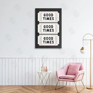Lettered and Lined | Good Times Tickets on Black