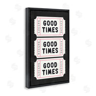 Lettered and Lined | Good Times Tickets on Black