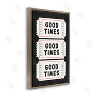 Lettered and Lined | Good Times Tickets on Black