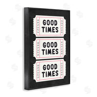 Lettered and Lined | Good Times Tickets on Black