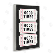 Lettered and Lined | Good Times Tickets on Black