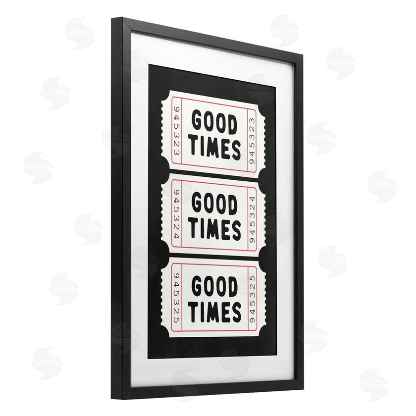 Lettered and Lined | Good Times Tickets on Black