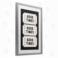 Lettered and Lined | Good Times Tickets on Black