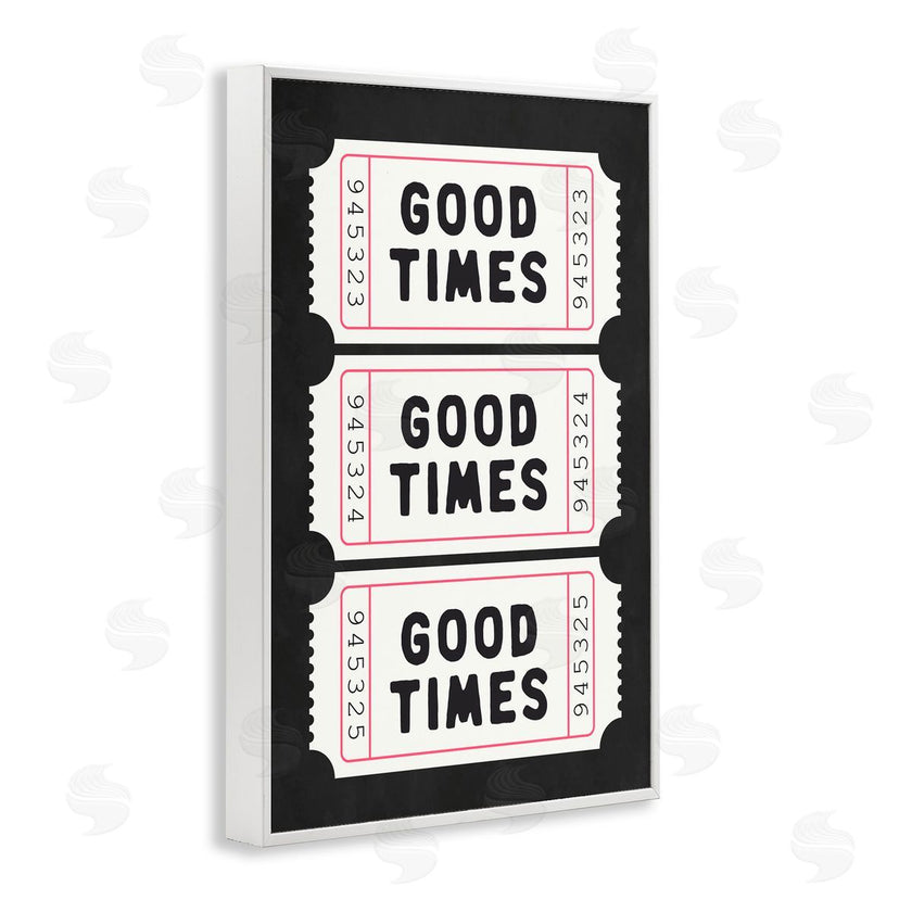 Lettered and Lined | Good Times Tickets on Black