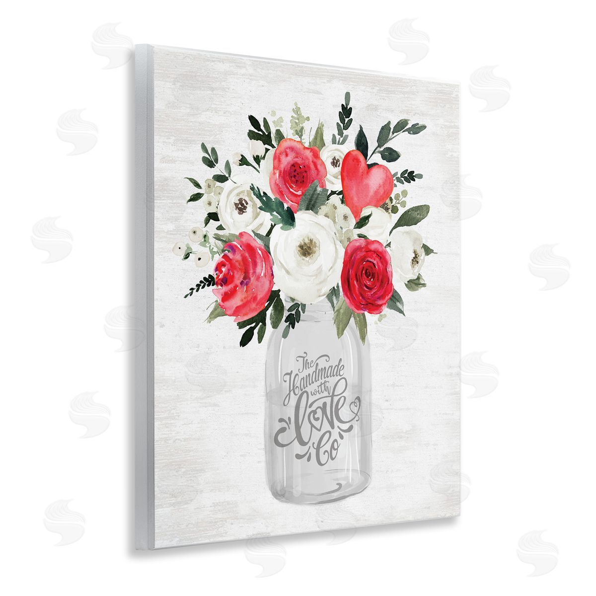 Lettered and Lined Romantic Handmade Love Bouquet Wall Plaque Art Print