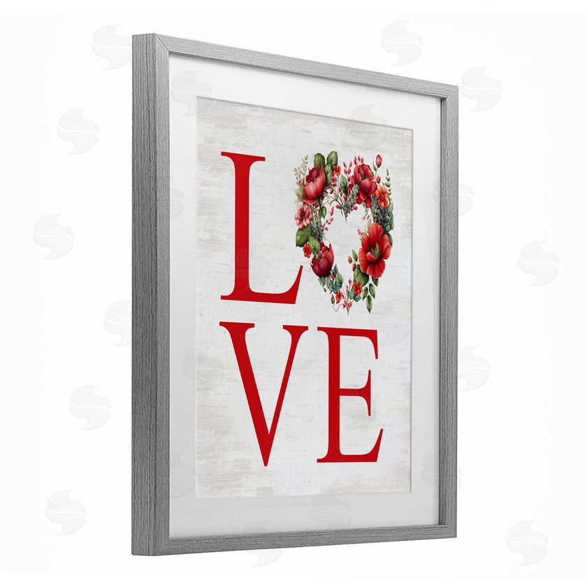 Lettered and Lined | Rustic & Romantic Love Wreath