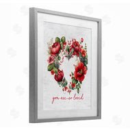 Lettered and Lined | So Loved Romantic Heart Wreath