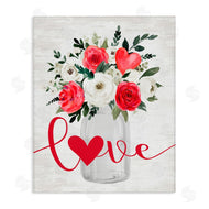 Lettered and Lined | Love & Hearts Flower Bouquet