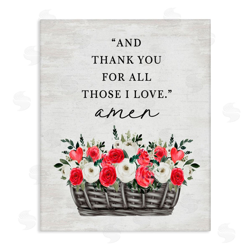 Lettered and Lined | Thank You For Those I Love Prayer