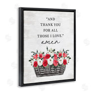 Lettered and Lined | Thank You For Those I Love Prayer