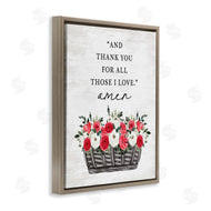 Lettered and Lined | Thank You For Those I Love Prayer