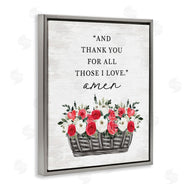 Lettered and Lined | Thank You For Those I Love Prayer