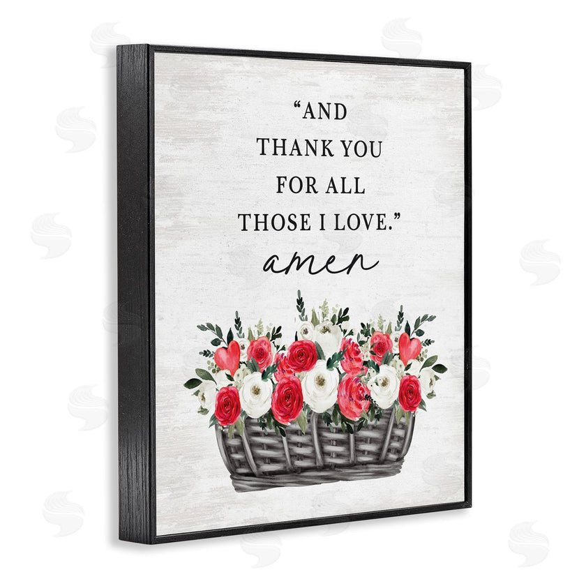 Lettered and Lined | Thank You For Those I Love Prayer