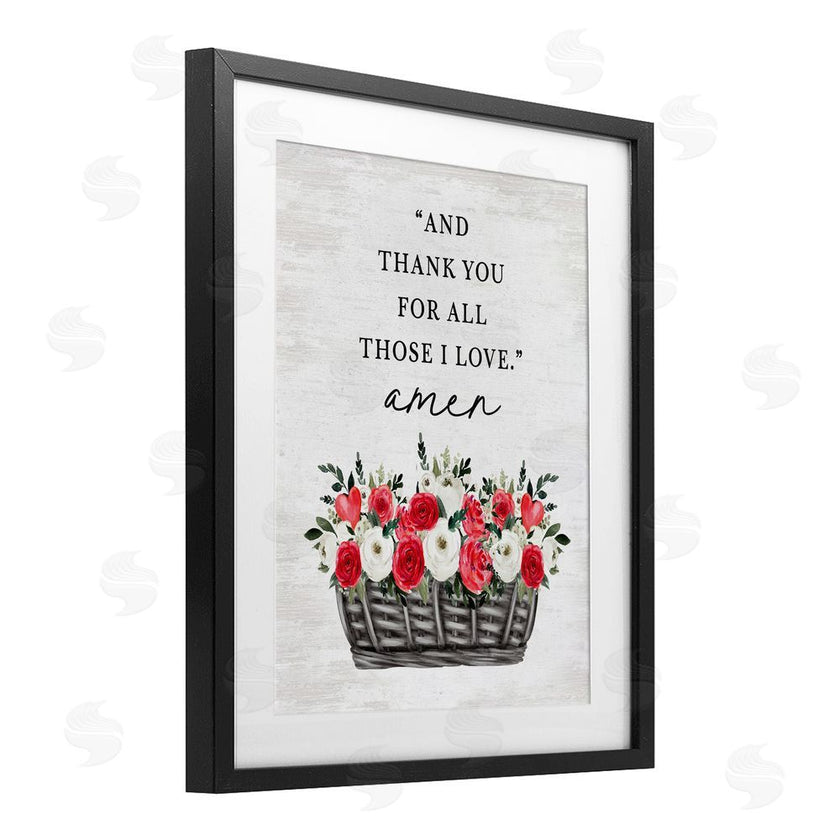 Lettered and Lined | Thank You For Those I Love Prayer