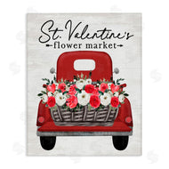 Lettered and Lined | St. Valentine's Flower Market Truck