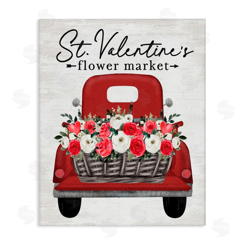 Lettered and Lined | St. Valentine's Flower Market Truck