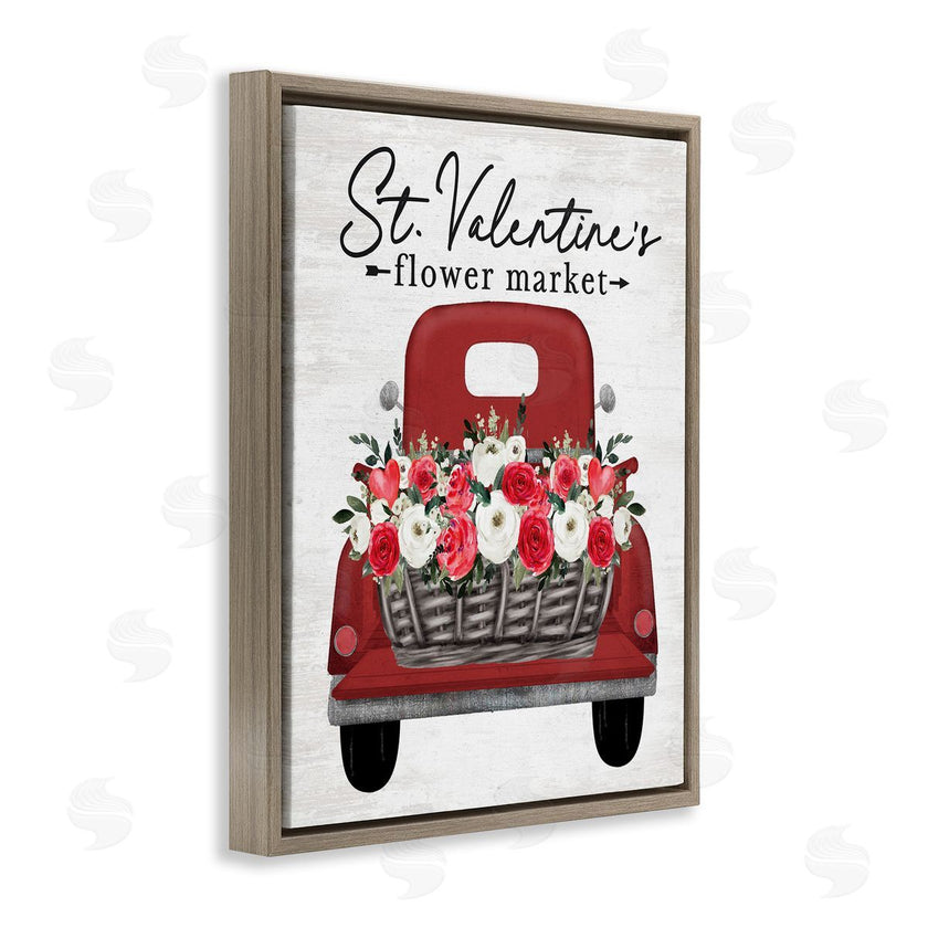 Lettered and Lined | St. Valentine's Flower Market Truck