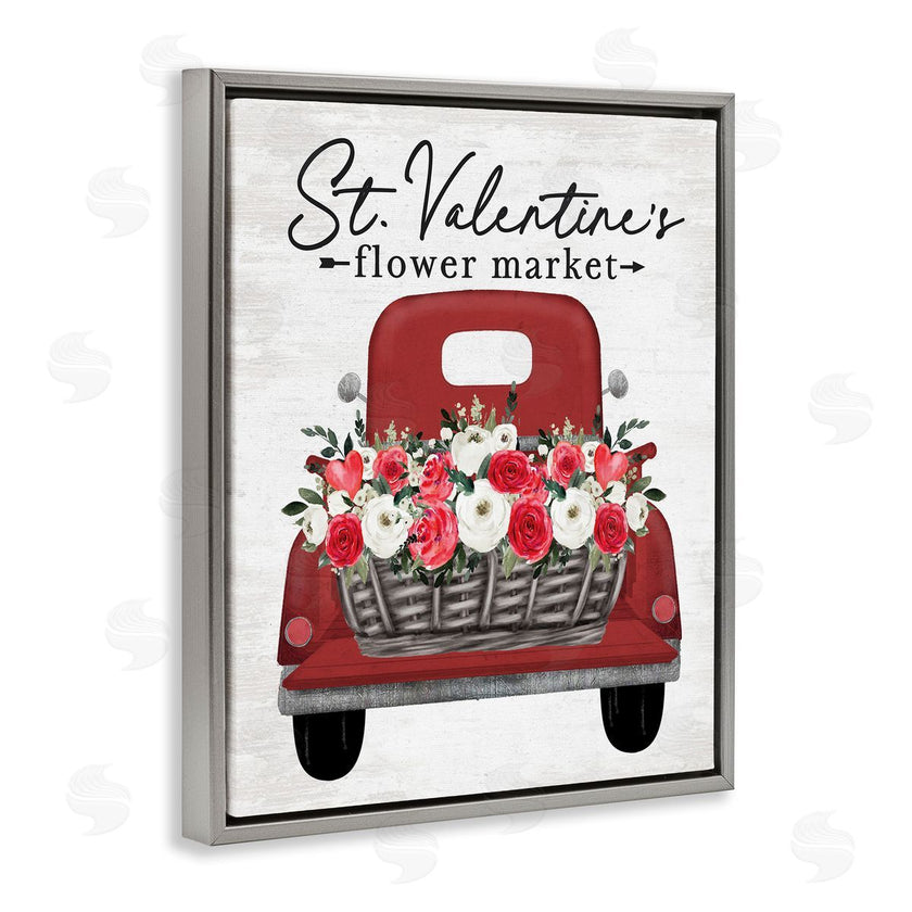 Lettered and Lined | St. Valentine's Flower Market Truck