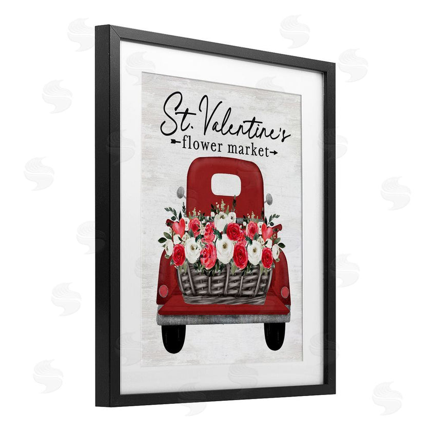 Lettered and Lined | St. Valentine's Flower Market Truck