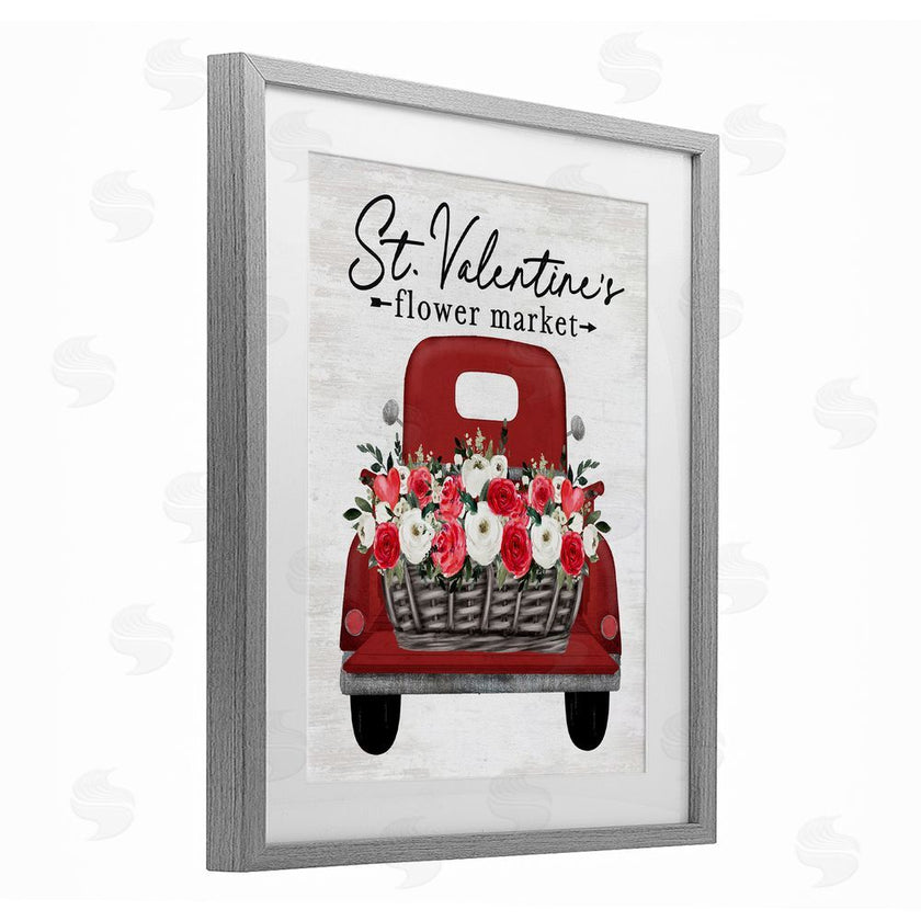 Lettered and Lined | St. Valentine's Flower Market Truck