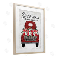Lettered and Lined | St. Valentine's Flower Market Truck