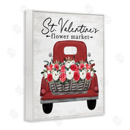 Lettered and Lined | St. Valentine's Flower Market Truck