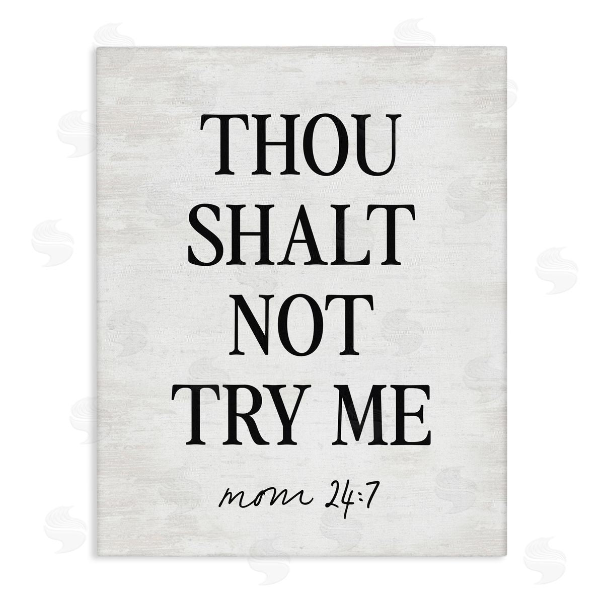 Lettered and Lined Funny Mom Biblical Verse Canvas Wall Art Print