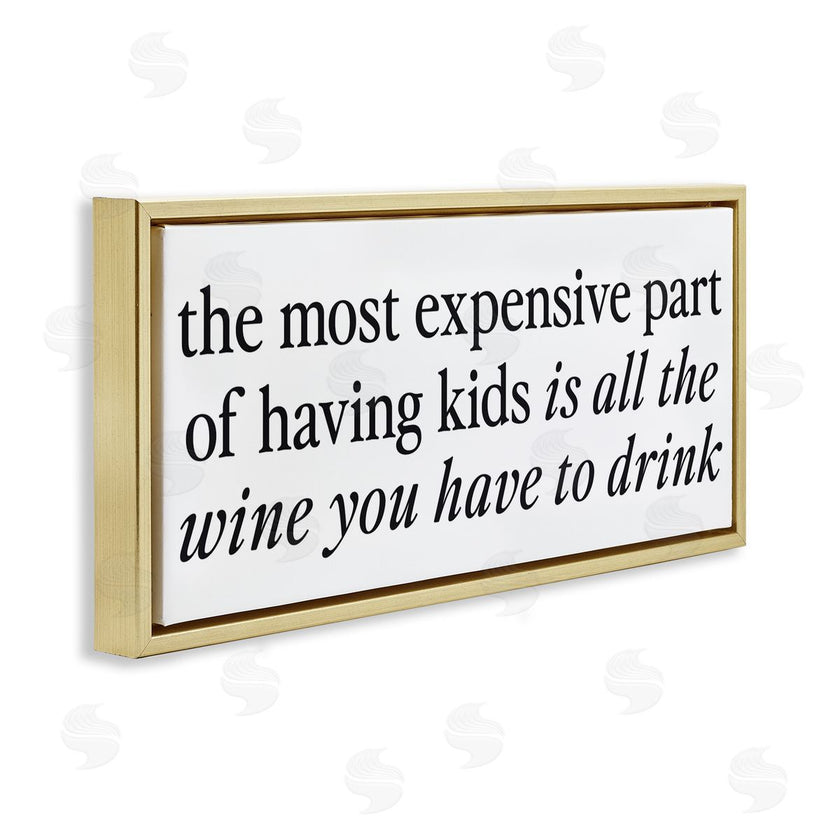 Lettered and Lined | Expensive Kids Funny Wine Humor