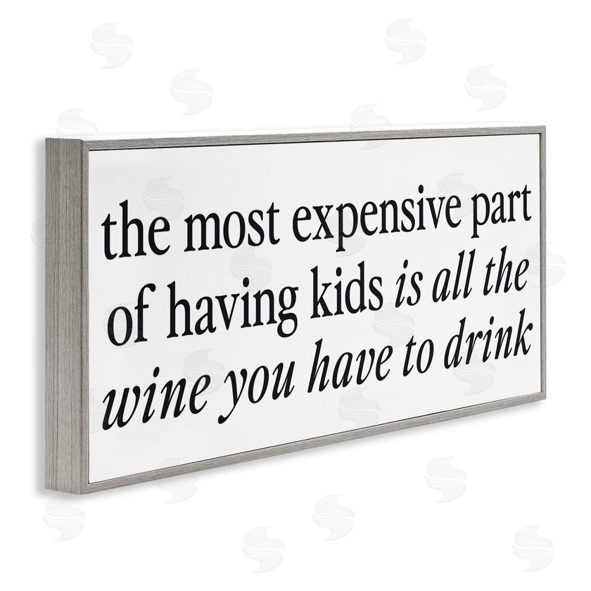 Lettered and Lined | Expensive Kids Funny Wine Humor