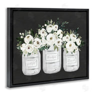 Lettered and Lined | Floral Farmhouse Jars Trio