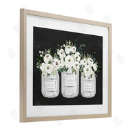 Lettered and Lined | Floral Farmhouse Jars Trio