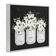 Lettered and Lined | Floral Farmhouse Jars Trio