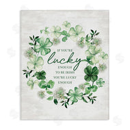 Lettered and Lined | Lucky To Be Irish Wreath