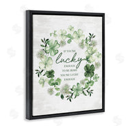 Lettered and Lined | Lucky To Be Irish Wreath
