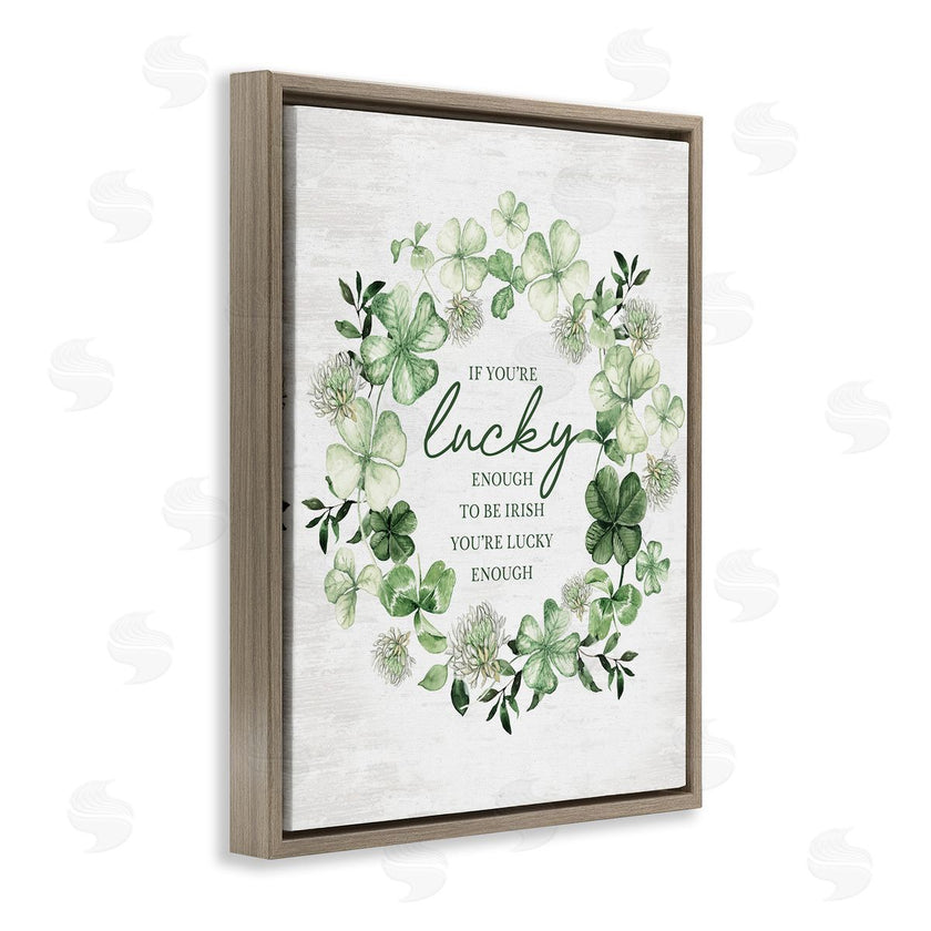 Lettered and Lined | Lucky To Be Irish Wreath