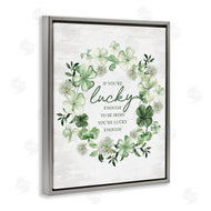 Lettered and Lined | Lucky To Be Irish Wreath