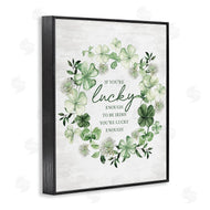 Lettered and Lined | Lucky To Be Irish Wreath