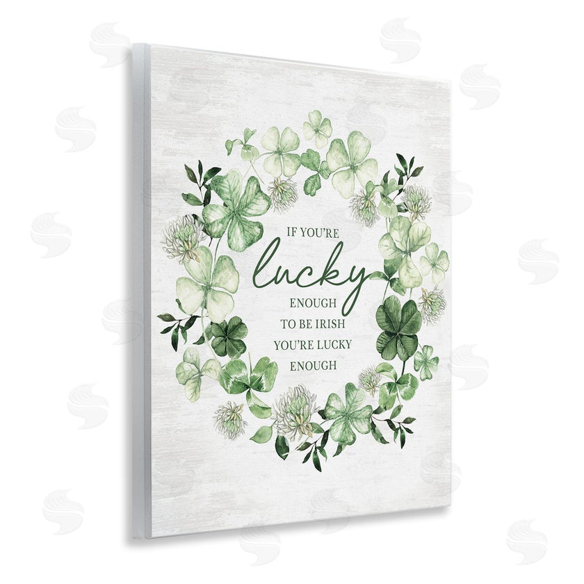 Lettered and Lined | Lucky To Be Irish Wreath